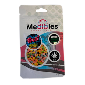 Medibles THC Gummies – Sour Brite Crawlers | 300mg THC