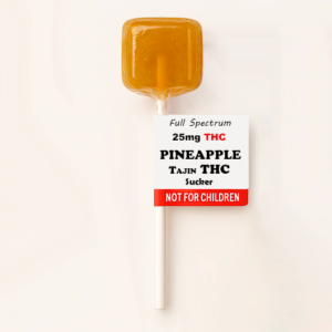 Pineapple Tajin THC Sucker – Full Spectrum Lollipop | 25mg THC